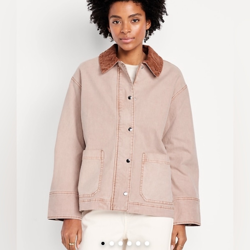 Old Navy pink/Beige Barn Jacket